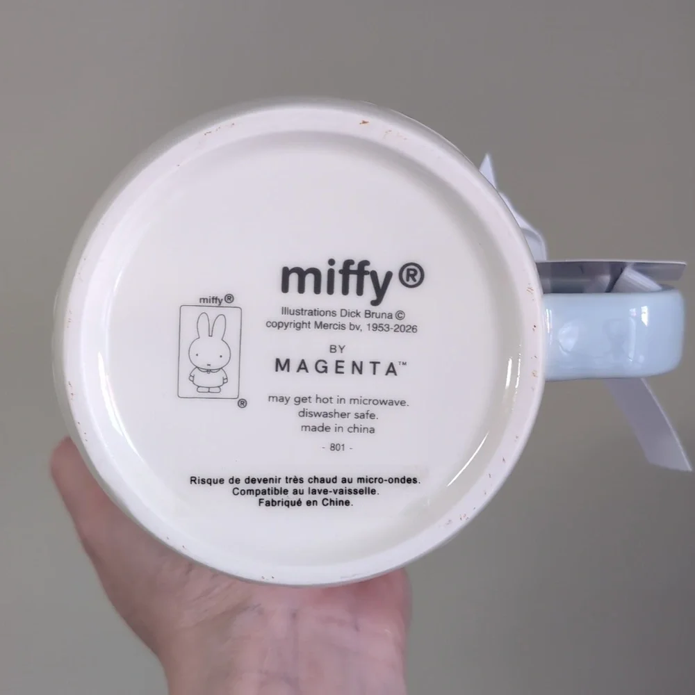 ❌SOLD❌Miffy x Magenta Pastel Spring Mug With Wraparound Graphics 🐰🌷 - Picture 5 of 6